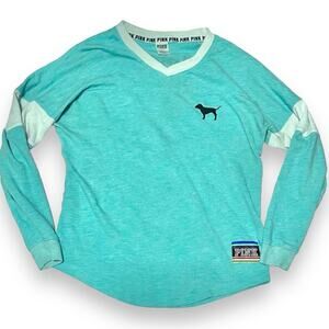 PINK Victoria's Secret Teal Long Sleeve Top